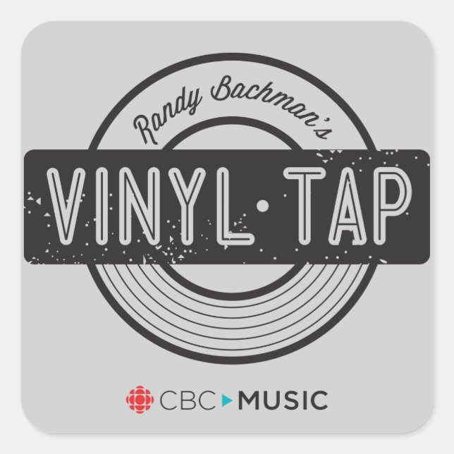 Pegatina Cuadrada Tap de vinilo de CBC (Anverso)