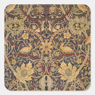 Pegatina Cuadrada Tapiz Falso William Morris Bullerswood