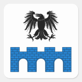 Pegatina Cuadrada Tarjeta de población SCA Ravensbridge