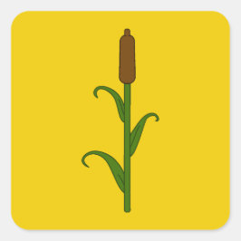 Pegatina Cuadrada Tarjeta de población SCA Rokeclif