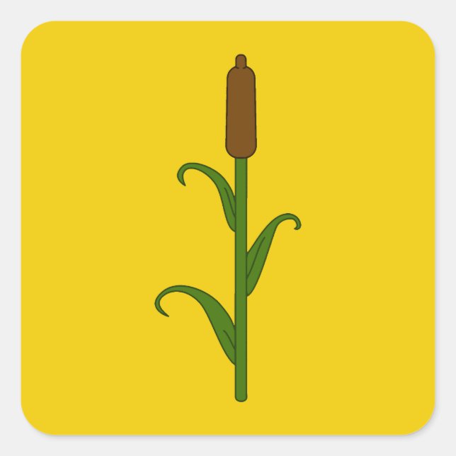 Pegatina Cuadrada Tarjeta de población SCA Rokeclif (Anverso)