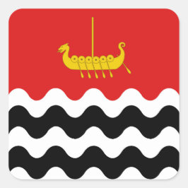 Pegatina Cuadrada Tarjeta de población SCA Selviergard