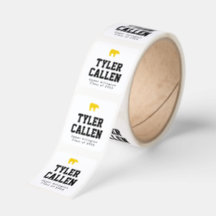 Tarjeta de Varsity Golden Bear con respaldo amaril