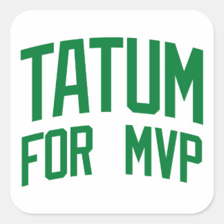 Pegatina Cuadrada Tatum Para MVP - Baloncesto de Boston
