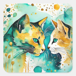 Pegatina Cuadrada Te Dije Que Lo Dejaras En Paz