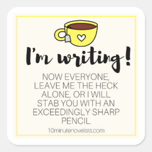 Pegatina Cuadrada ¡Te han advertido pegatinas!