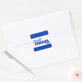 Pegatina Cuadrada Team Israel -
