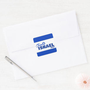 Pegatina Cuadrada Team Israel -