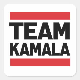 PEGATINA CUADRADA TEAM KAMALA