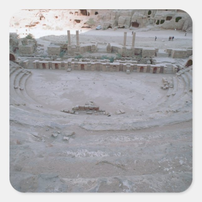 Pegatina Cuadrada Teatro (Anverso)