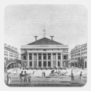 Pegatina Cuadrada Teatro de l'Odeon, 1830