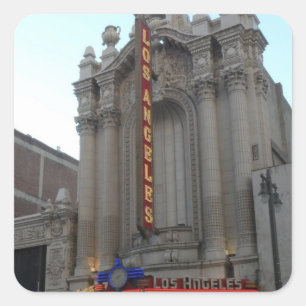 Pegatina Cuadrada Teatro de Los Ángeles