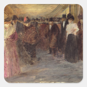 Pegatina Cuadrada Teatro de variedades, c.1890