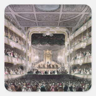 Pegatina Cuadrada Teatro del jardín de Covent