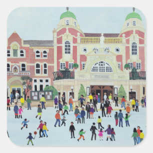 Pegatina Cuadrada Teatro Londres de Richmond