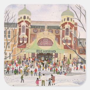 Pegatina Cuadrada Teatro Surrey 1988 de Richmond