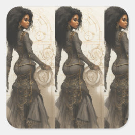 Pegatina Cuadrada Técnicamente Sabio