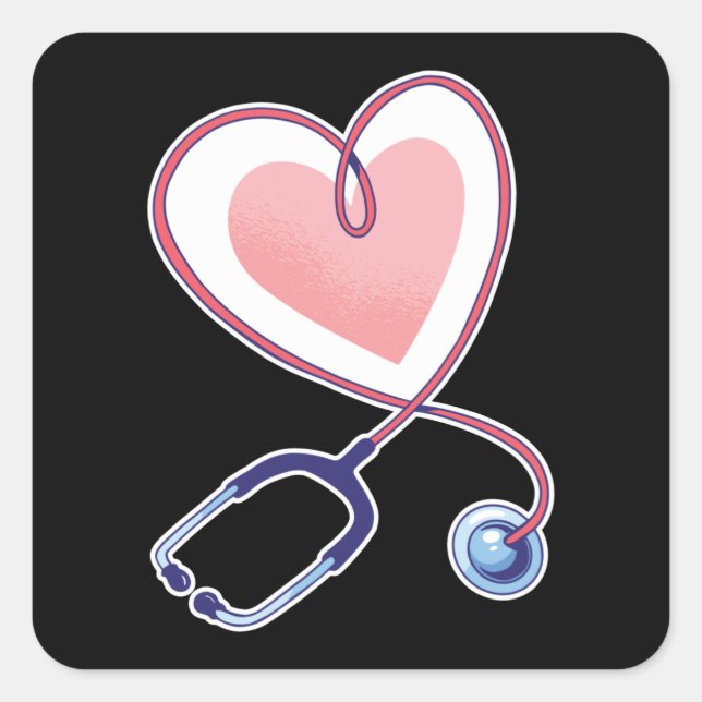 Pegatina Cuadrada Tecnología quirúrgica (Anverso)