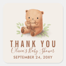 Teddy Bear mami con Baby Shower Gracias