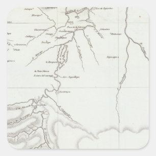 Pegatina Cuadrada Tehuantepec, México