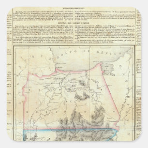 Pegatina Cuadrada Tehuantepec, México