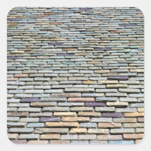 Pegatina Cuadrada Tejas de tejado