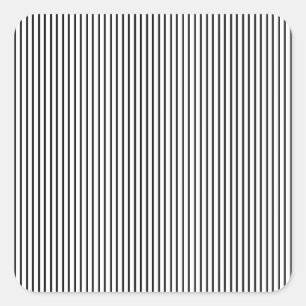 Pegatina Cuadrada Tela a rayas negra