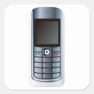 Pegatina Cuadrada Teléfono móvil