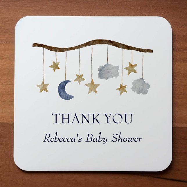 Pegatina Cuadrada Teléfono móvil ruso de Baby Shower Night (Subido por el creador)