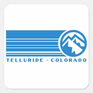 Pegatina Cuadrada Telluride Ski Colorado