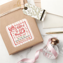Tema de Baby Shower Italiano Lazo Rojo