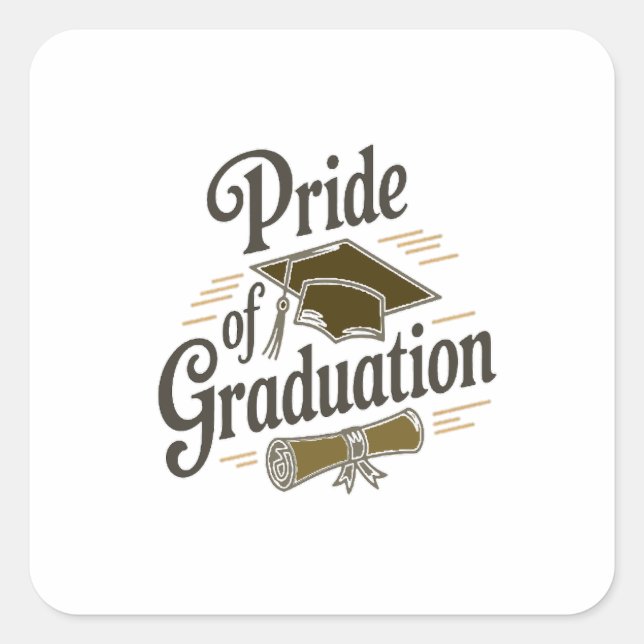 Pegatina Cuadrada Temporada de Éxito (Anverso)