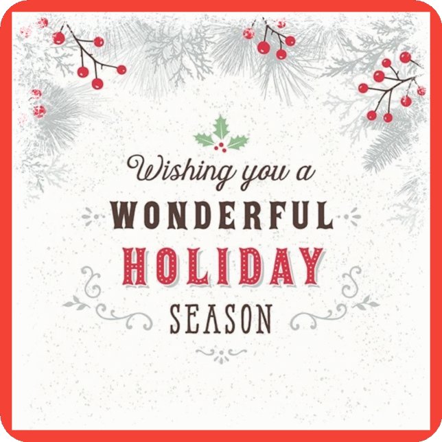 Pegatina Cuadrada Temporada de vacaciones (Subido por el creador)