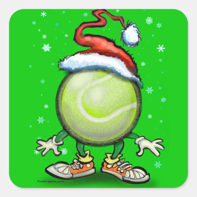 Pegatina Cuadrada Tennis Elf (Anverso)