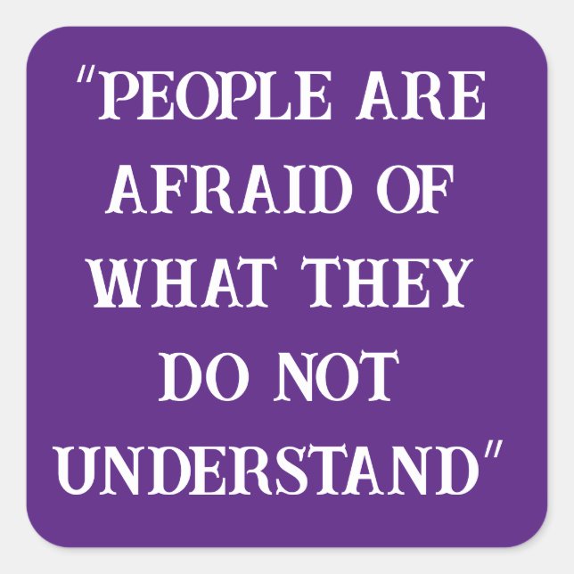 Pegatina Cuadrada Teórico de la conspiración (Anverso)