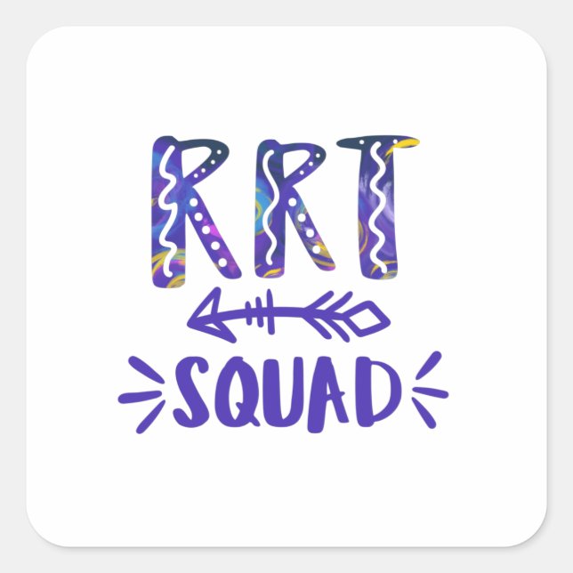 Pegatina Cuadrada Terapia respiratoria, terapia respiratoria, to (Anverso)