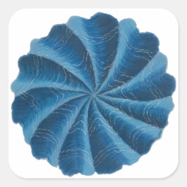 Pegatina Cuadrada Tercer arte de chakra ocular #2