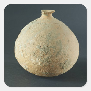 Pegatina Cuadrada Terracota pot, Kalibangan, 2300-1750 a.C.
