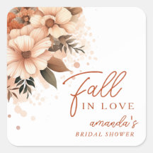 Terracotta Floral de Otoño Enamorarse Nupcial