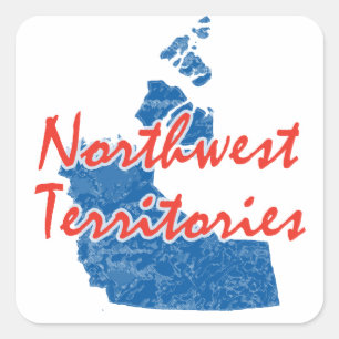 Pegatina Cuadrada Territorios del Noroeste