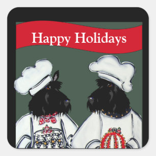 Pegatina Cuadrada Territorios escoceses