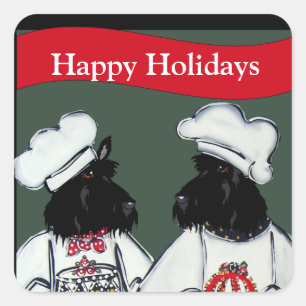 Pegatina Cuadrada Territorios escoceses