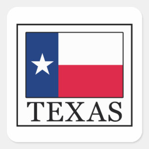 Pegatina Cuadrada Texas