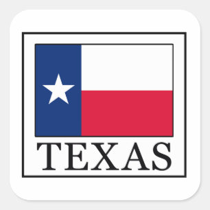 Pegatina Cuadrada Texas