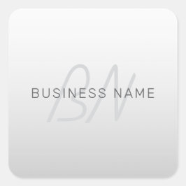 Pegatina Cuadrada Texto editable para empresas, saludos o nombres