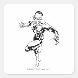 Pegatina Cuadrada Thaal Sinestro 3