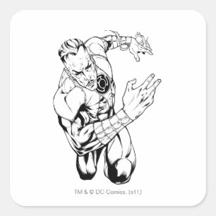 Pegatina Cuadrada Thaal Sinestro 9