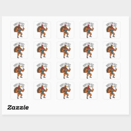 Pegatina Cuadrada Thanksgiving Leg Day Sticker
