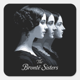 Pegatina Cuadrada The Brontë Sisters