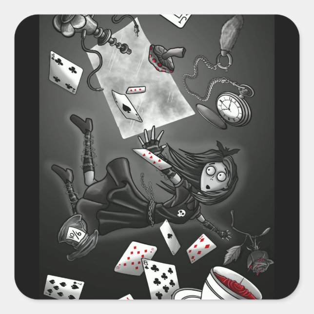 Pegatina Cuadrada The Dark Mirror collector pin 3 (Anverso)